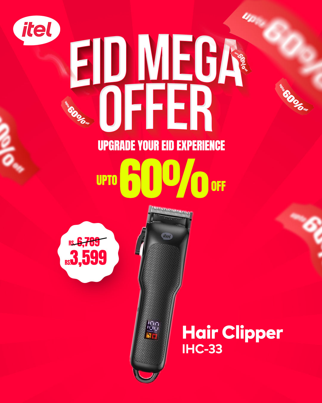IHC-33 Multi-Function Hair Clipper Eid Special