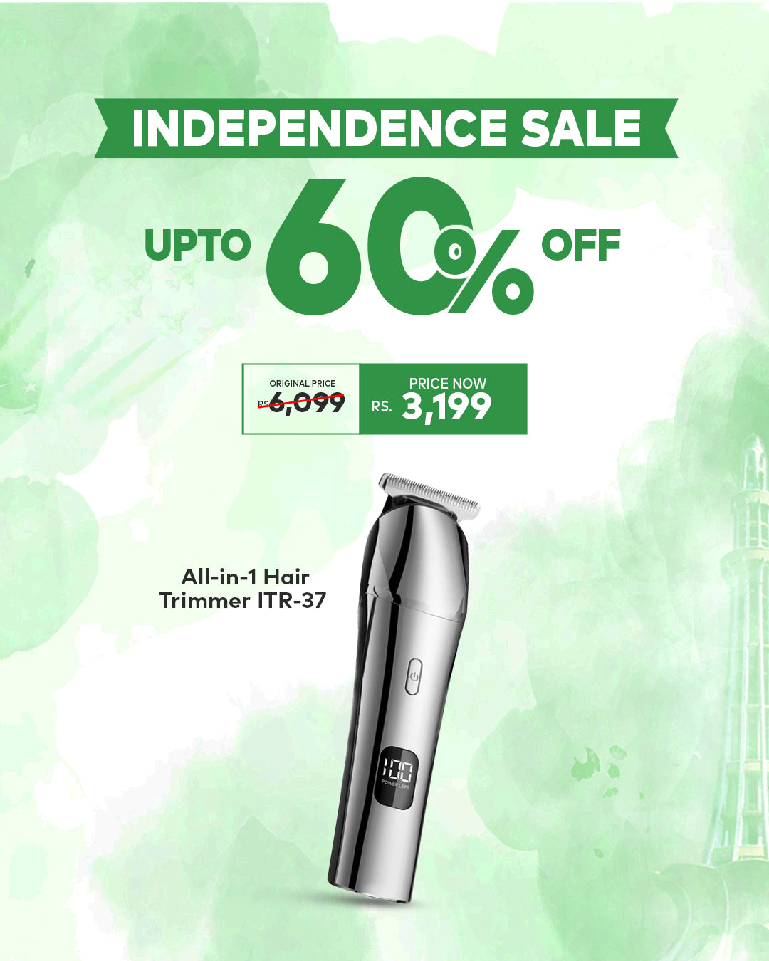 All-in-1 Hair Trimmer ITR-37 | Independence Sale