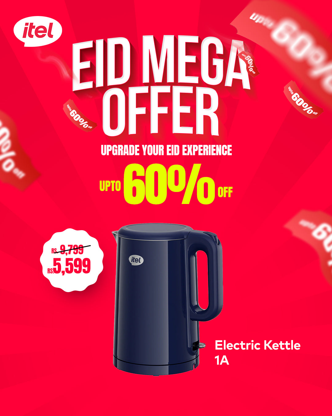 Electric Kettle JX002 Eid Special