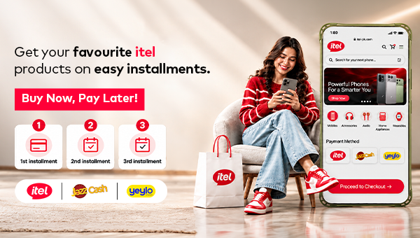Get your favourite itel products on easy installments