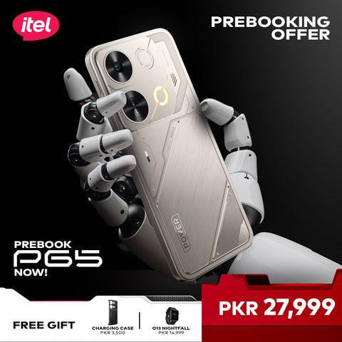 P65 With Free O13 Smart Watch & 2400mAh Charging Case (Pre-Booking Offer)