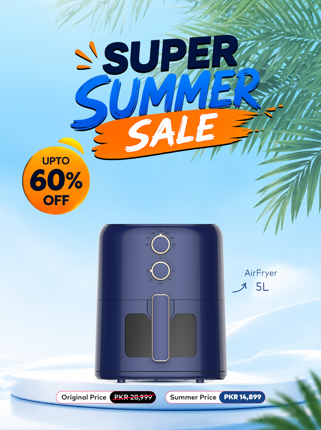 AirFryer 5L Super Summer Sale