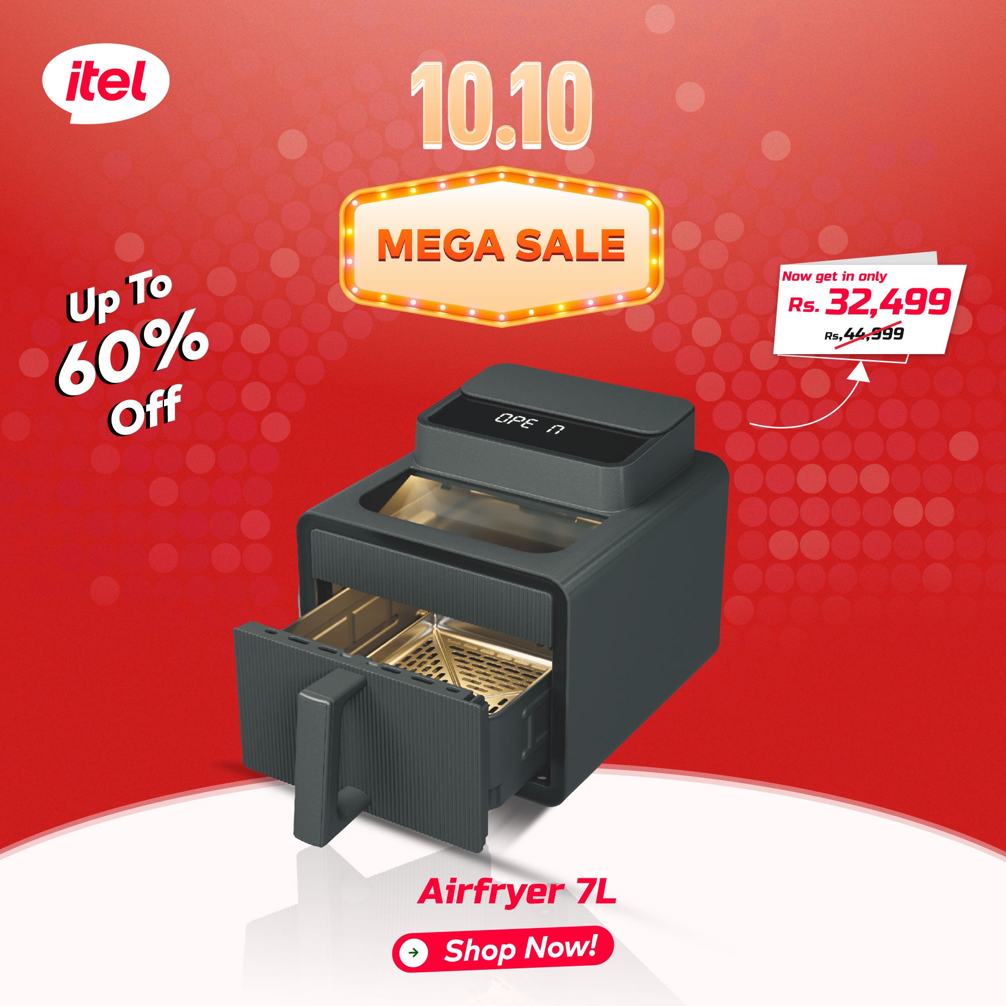 Air Fryer 7L - 10.10 Sale