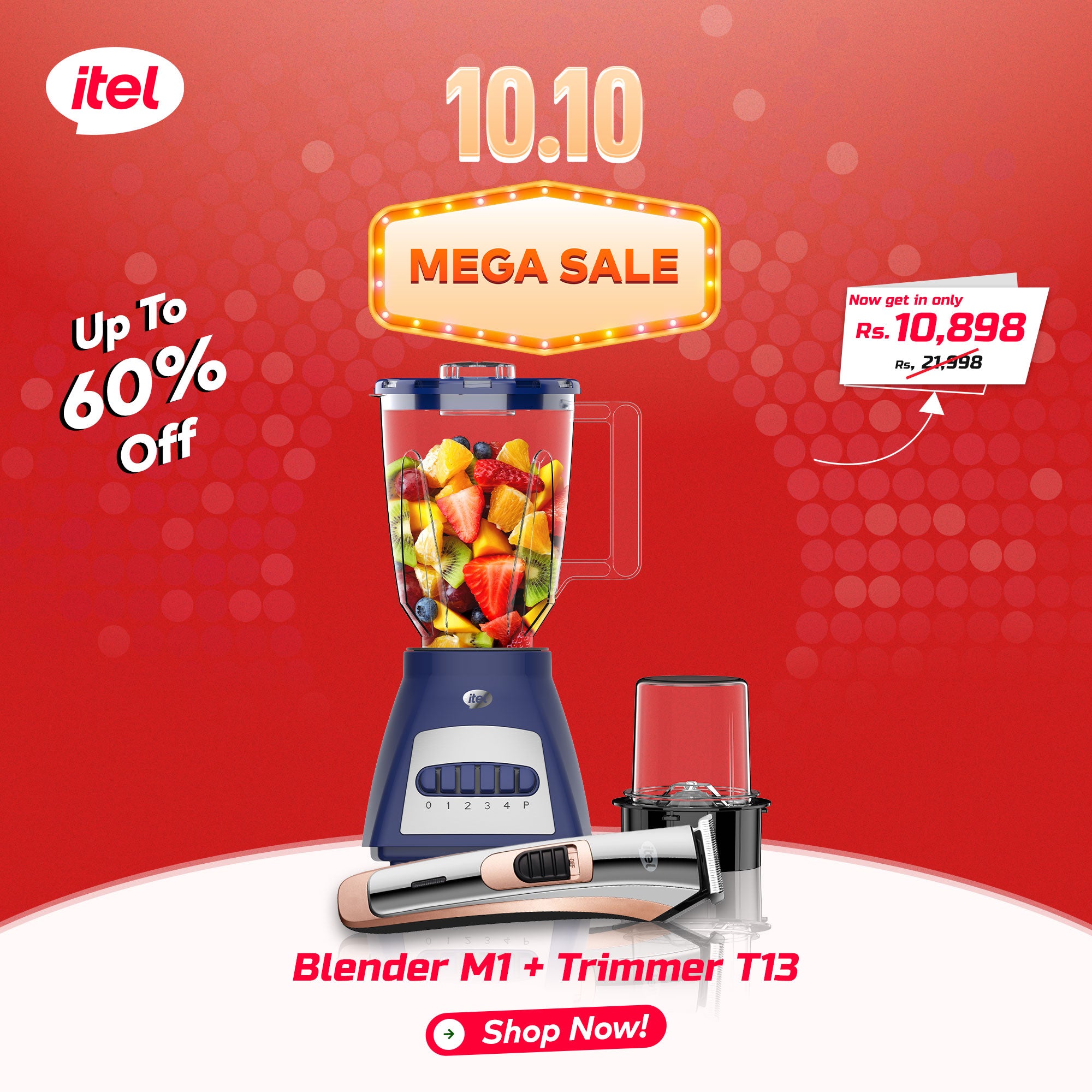 Blender M1 + Trimmer T13 - 10.10 Sale