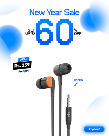 Heavy Bass Earphone K9Pro - New Year Sale