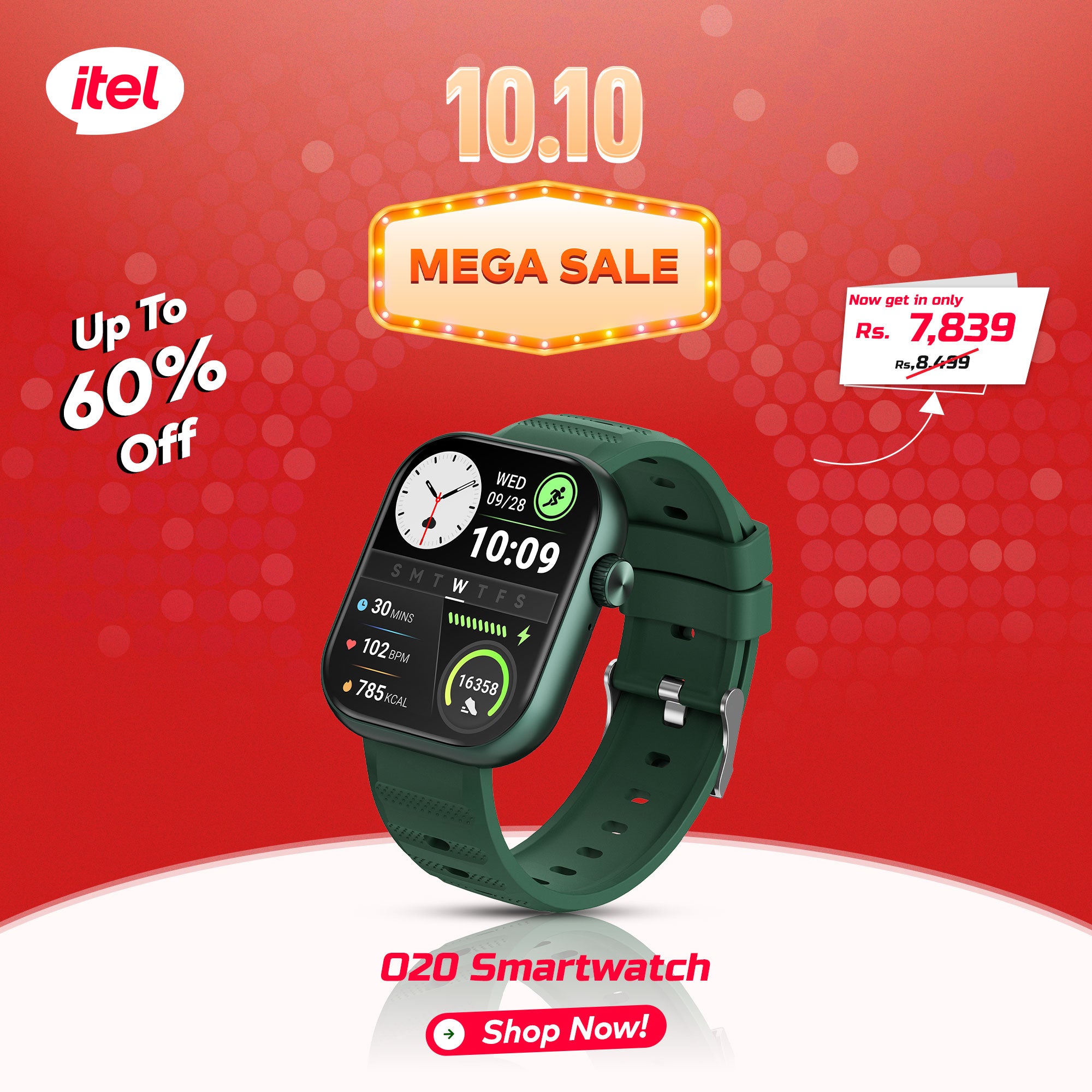 O20 Smartwatch - 10.10 Sale