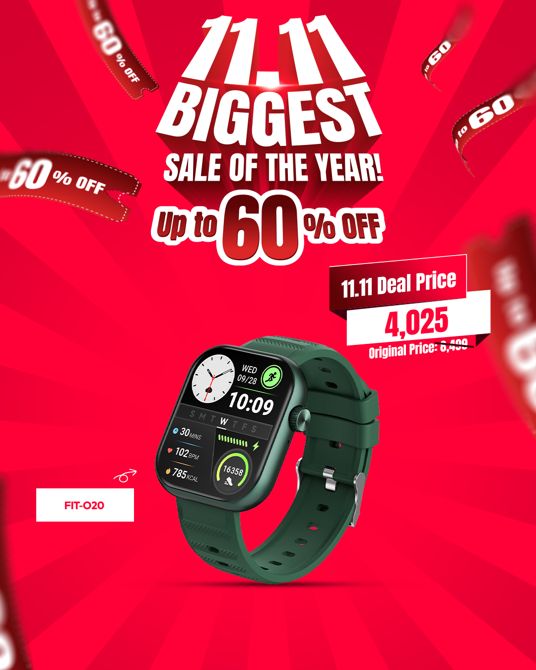 O20 Smartwatch - 11.11 Sale