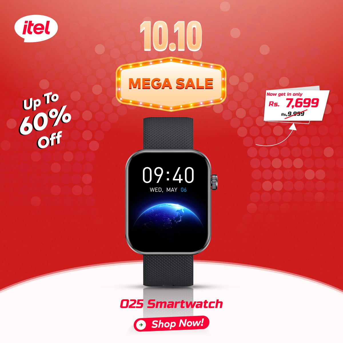 O25 Smartwatch - 10.10 Sale