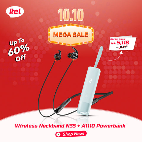 Neckband N35 + A1110 Powerbank - 10.10 Sale