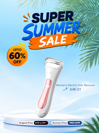 IHR-01 Women’s Electric Hair Remover Super Summer Sale