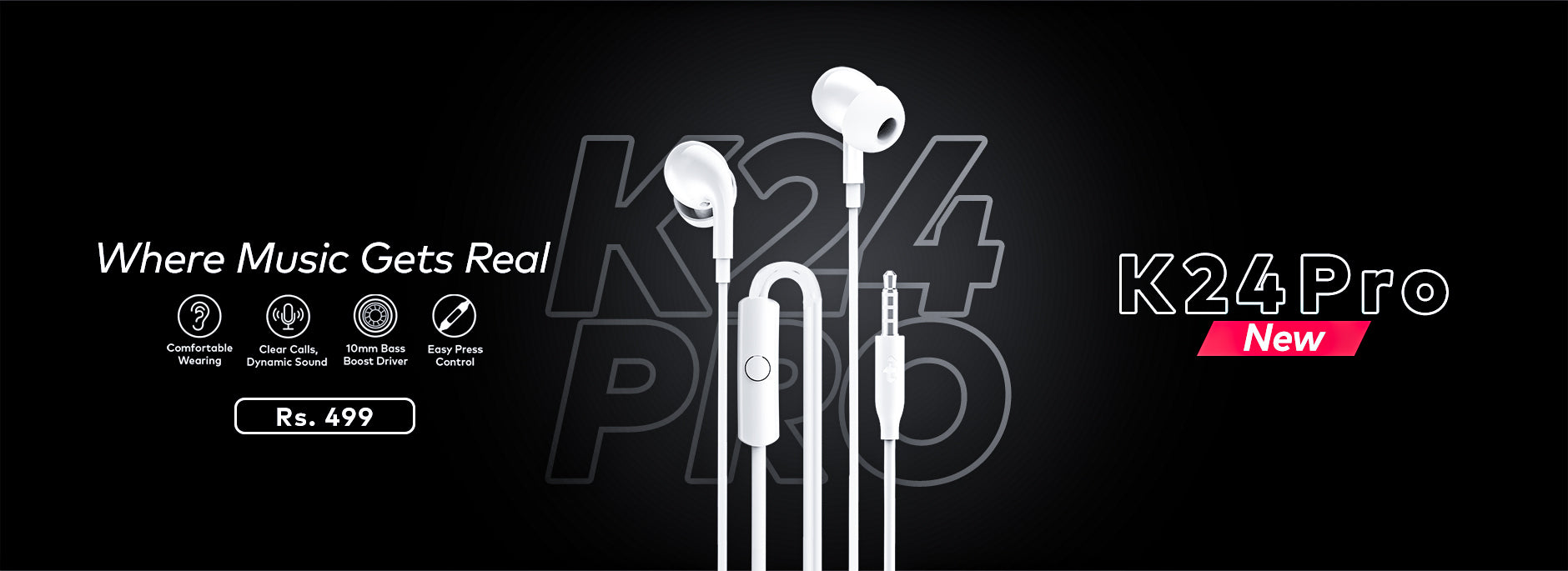 Wired Earphone K24 Pro